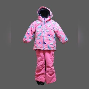 Girl's coat and snow pants set